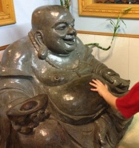 Photo - Rubbing the Buddha Belly