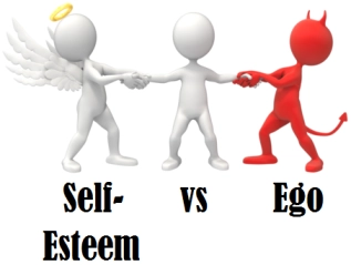 Ego Vs. Self Esteem Graphic